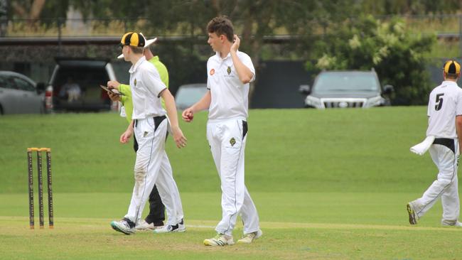 Aiden Mohr of St Laurence’s College in action earlier in the season.