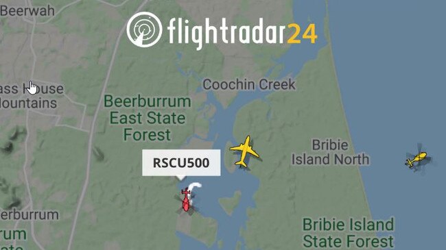 Emergency crews have been called out to Bribie Island following reports of a plane in the water. Picture: FlightTracker