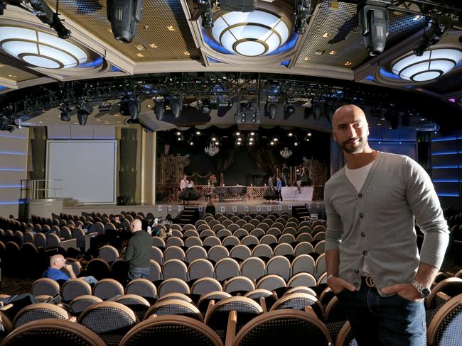 A sneak peak inside the cruise ship Majestic Princess, which docked in Hobart on Sunday. Picture: PATRICK GEE