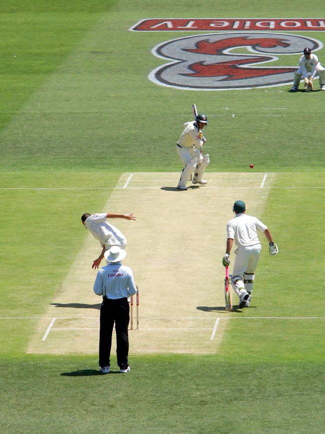 Steve Harmison is perhaps best remembered in Australia for his wide to start the 2006 Ashes series at the Gabba. Picture: Bruce Long