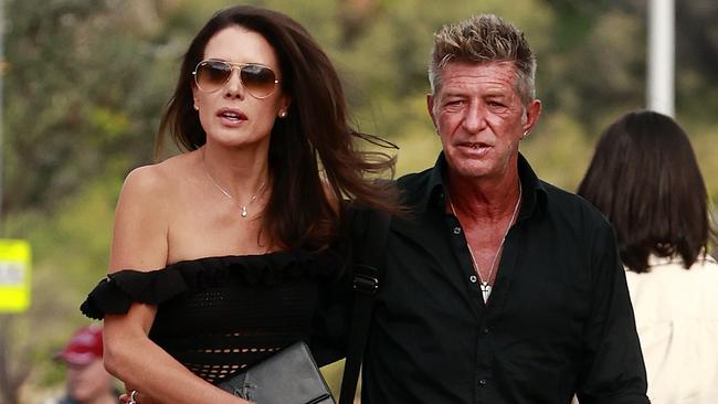 Wayne Cooper and his wife Elizabeth Adams outside Bondi Icebergs last year. Picture: Tim Hunter