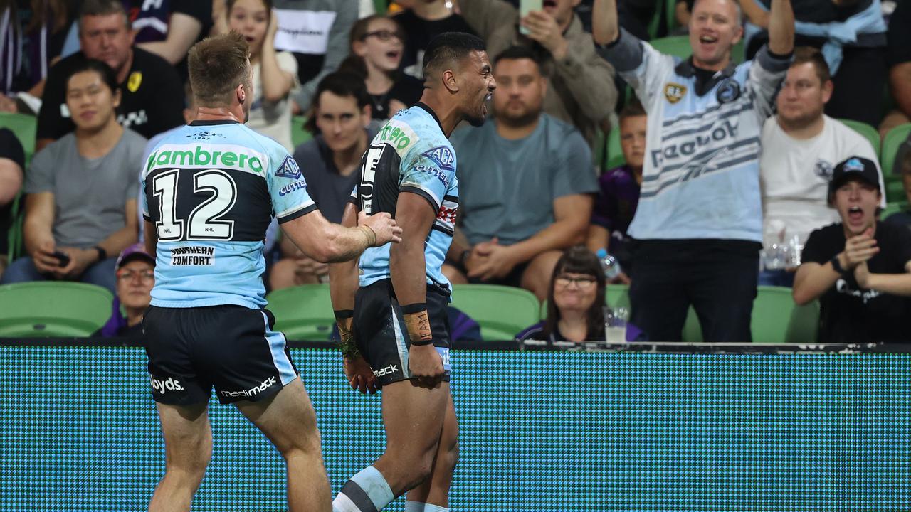 Ronaldo Mulitalo played a big part in keeping the Sharks in touch.