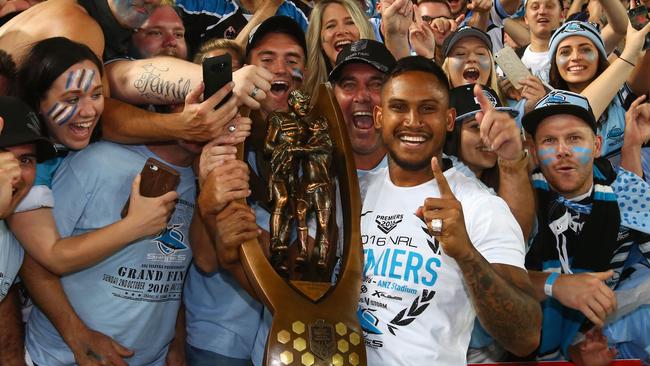 Ben Barba has been dumped by the Sharks after testing positive to cocaine use. Picture: Mark Kolbe/Getty Images