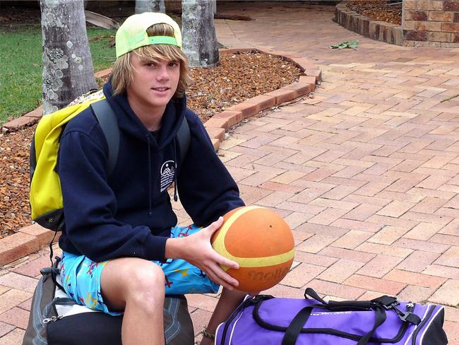 Brenton Estorffe when he was packed and ready for his move to the US. Picture: Supplied