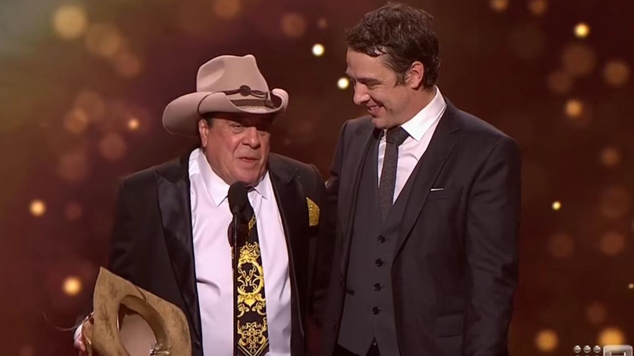 Meldrum hijacked Johnson’s winner’s speech during the 2017 Logies.