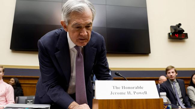 Federal Reserve Chair Jerome Powell. Picture: Anna Moneymaker/Getty Images/AFP