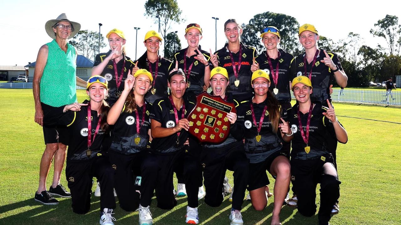 The 2024/25 Katherine Raymont One Day Shield champions, Western Suburbs. Picture: Queensland Premier Cricket.