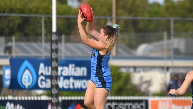 Sturt SANFLW midfielder Georgia Bevan. Picture: Peter Swan