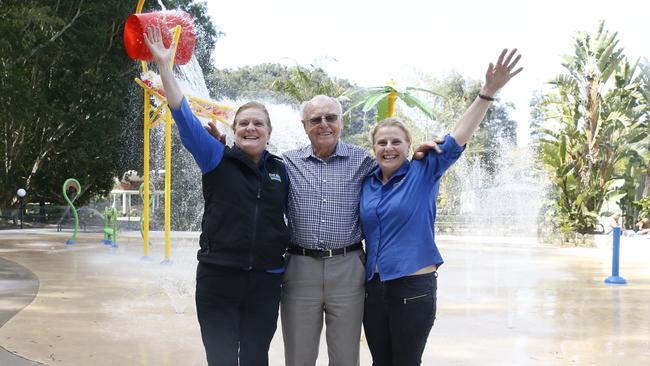 The McNamaras are very proud of the new water park. Picture: David Swift