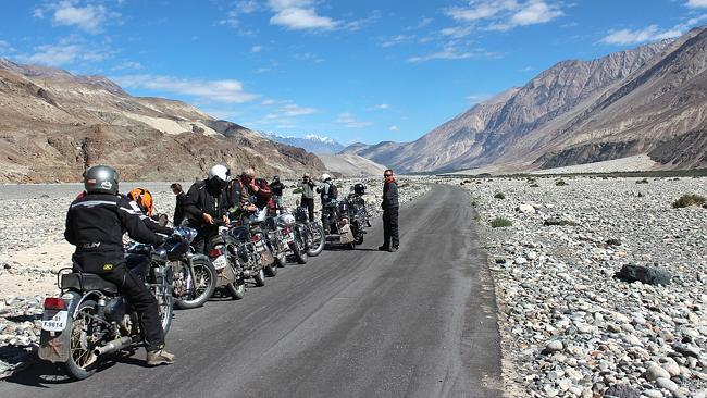 RUGGED ROADS: The scenery makes every pit stop on an Extreme Bike Tour a marvellous exper