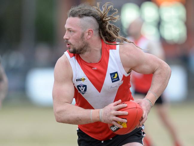 Chris Irving playing for Red Hill. Picture: Chris Eastman