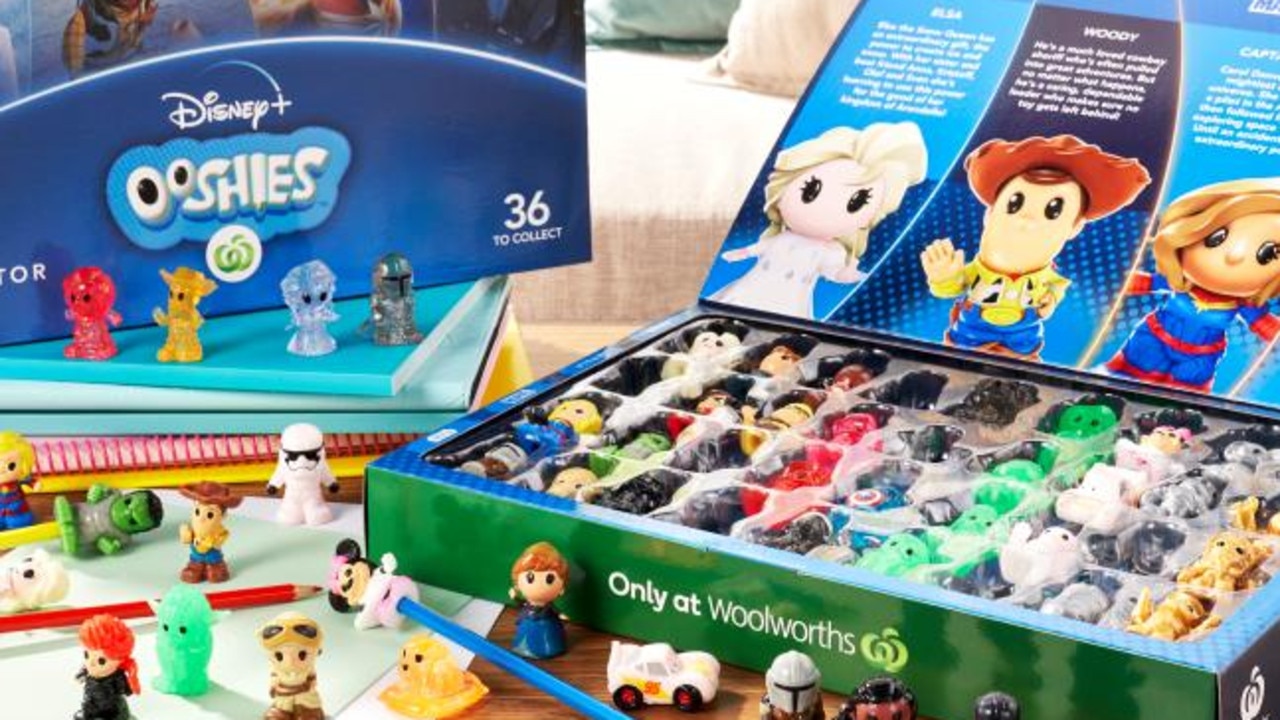 Mum shares how she got 18 new Disney Ooshies at Woolworths in a small $31  grocery shop