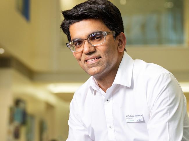 Associate Professor Atul Malhotra and his team have confirmed CP can be diagnosed much earlier. Picture: Mark Stewart