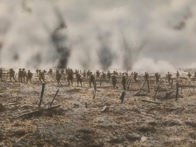 The Australian attack on Polygon Wood. Picture: Australian War Memorial