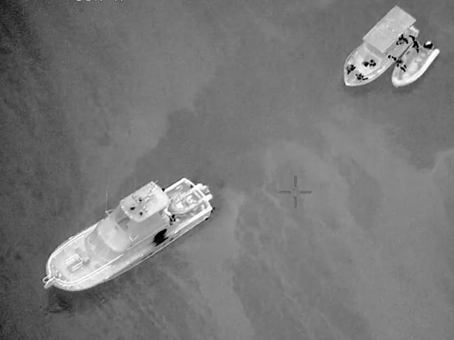 Townsville Volunteer Marine Rescue undertakes a rescue operation for recreational vessel Kaluga Q on Wednesday night. Picture: AMSA.