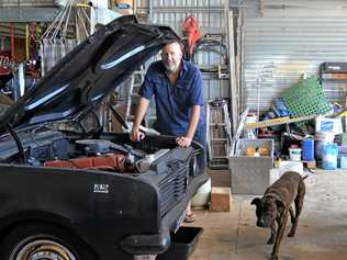 LISTEN UP: Steve Henley, 38, had fallen asleep after working in his garage, when he realised he couldn't feel his hand,. Picture: Tessa Flemming