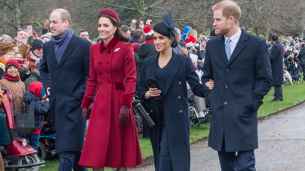 Prince William and Prince Harry allegedly had a tense time at their grandfather’s funeral. Picture: Getty Images