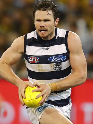 Patrick Dangerfield can be a forward weapon for Geelong. Picture: Michael Klein