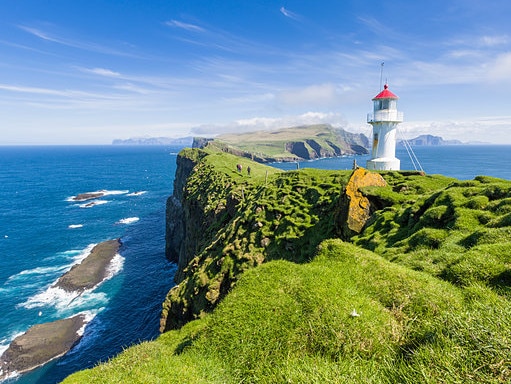 E713EK Mykines, Faroe Islands, Denmark Alamy positional, fee for high res