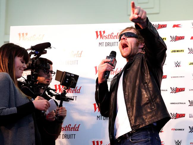 WWE Superstar Dean Ambrose in Sydney.