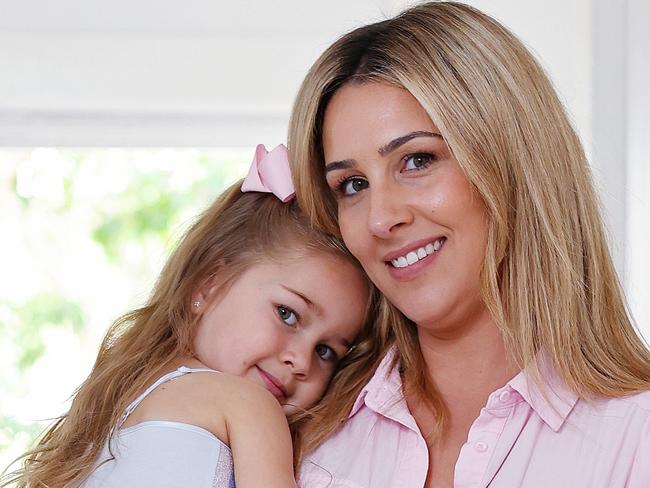 WEEKEND TELEGRAPH - 1.12.23MUST NOT PUBLISH BEFORE CLEARING WITH PIC EDITOR - Natassia Soper pictured with her daughter Kora at her home today after they both recovered from RSV last year.  Picture: Sam Ruttyn