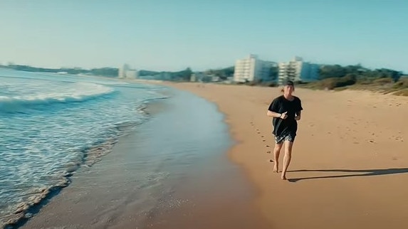 A still from a new advertising campaign video for Seiko watches filmed on Sydney's northern beaches. Picture: Man of Many Production Studio