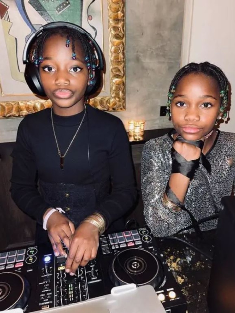 The twins get behind the decks. Picture: Instagram/@madonna