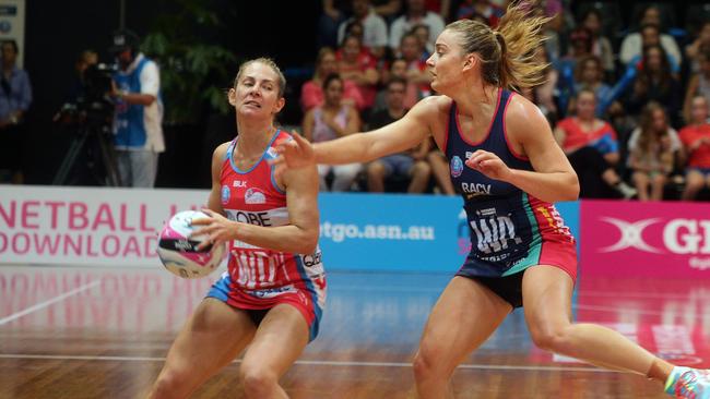 state sports centre Sydney Olympic park Opening match of the anz championship between NSW swifts and Melbourne Vixens