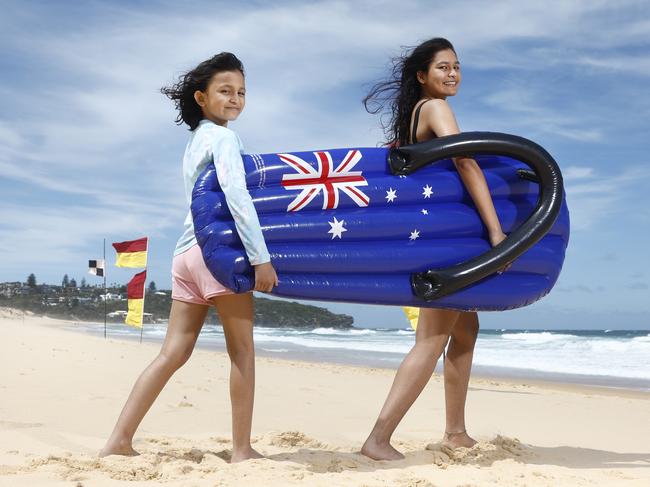 Shruti Khandai and Aditi Khandai ahead of 2025 Australia Day. Picture: Richard Dobson