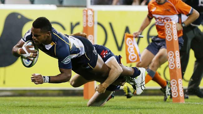 Henry Speight hit back for the Brumbies just before half time.