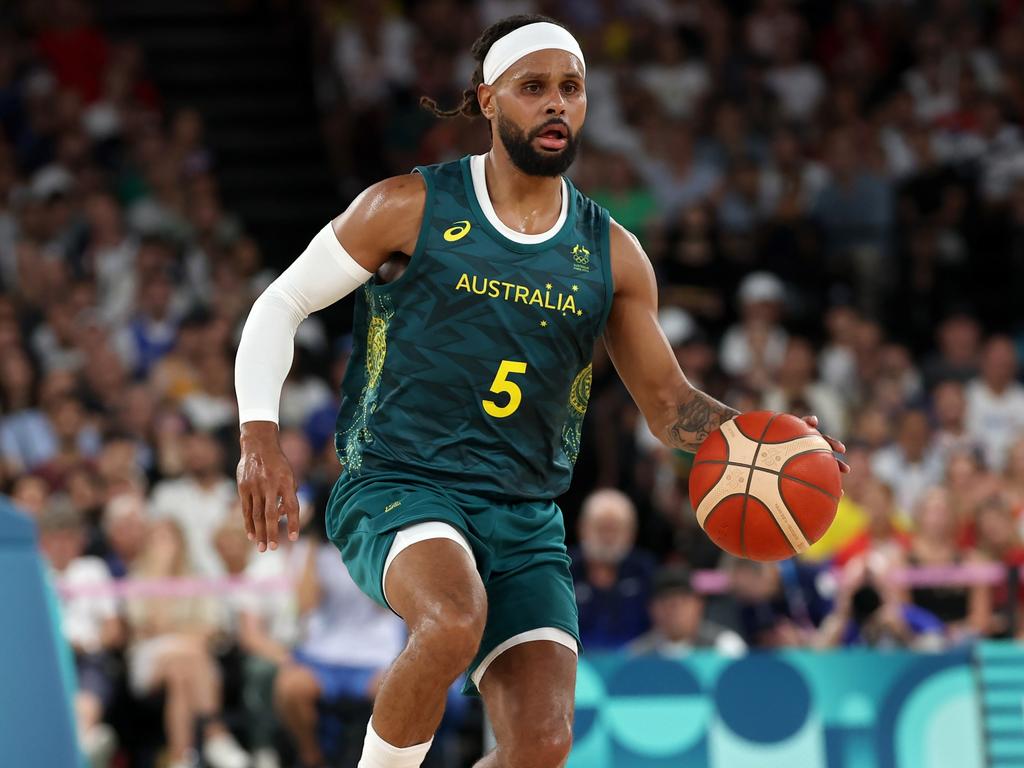 Patty Mills is almost 36 and it’s time you passed the baton to the next generation. Picture: Getty Images