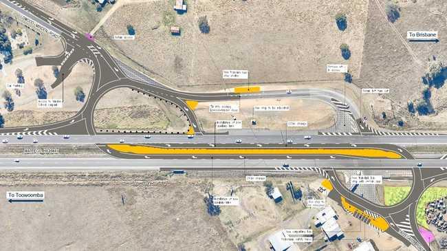 UPGRADES: Traffic at the Minden crossroads was switched to a new alignment this month.