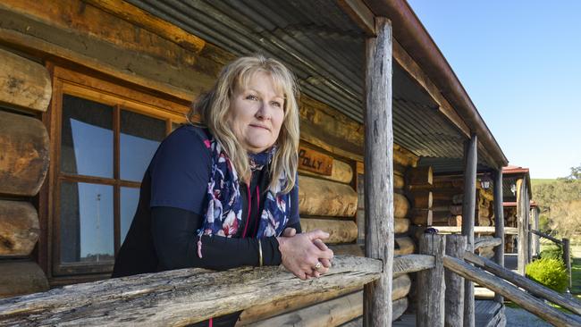 Publican at the Dargo Hotel, Helen Hall, is interested in entering accommodation website Airbnb's competition to win funds to rejuvenate country pubs. Picture: Dannika Bonser