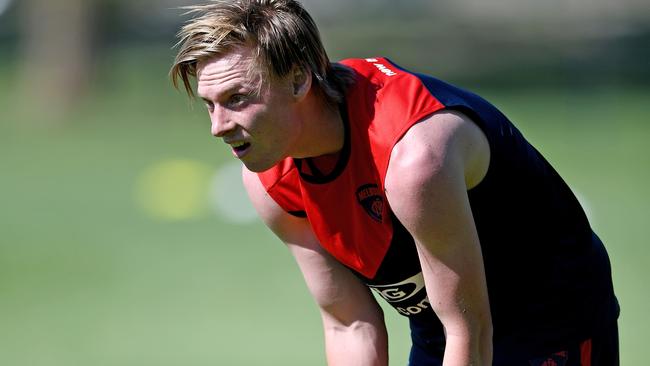 Charlie Spargo at Melbourne training.