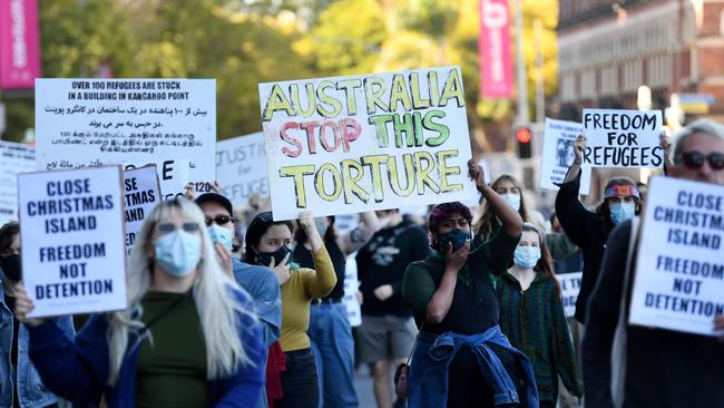 Human rights advocates have hailed the decision as a historic ruling on Australia’s contentious immigration detention scheme. Picture: NCA NewsWire/Dan Peled