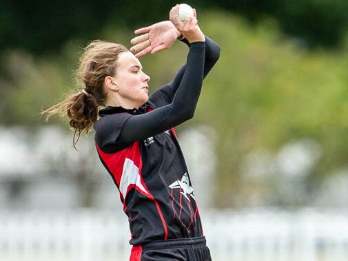 Women's Premier Cricket: Makinley Blows in action for Essendon Maribyrnong Park EMP. Picture: Arj Giese