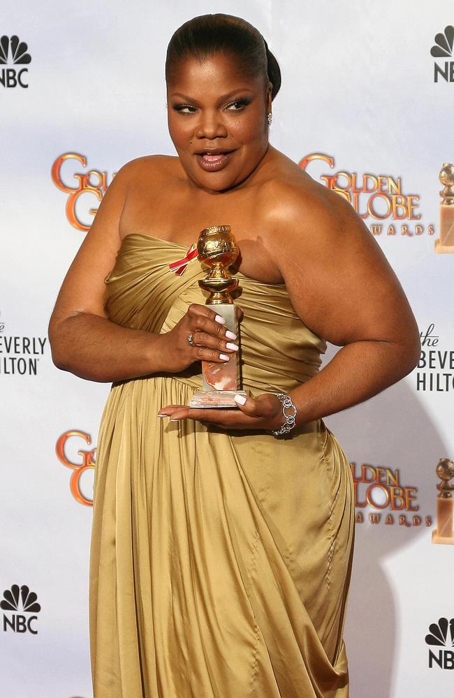 Celebrated role ... Mo'Nique also won a Golden Globe in 2010 for her role in Precious. Picture: AFP/Valerie Macon