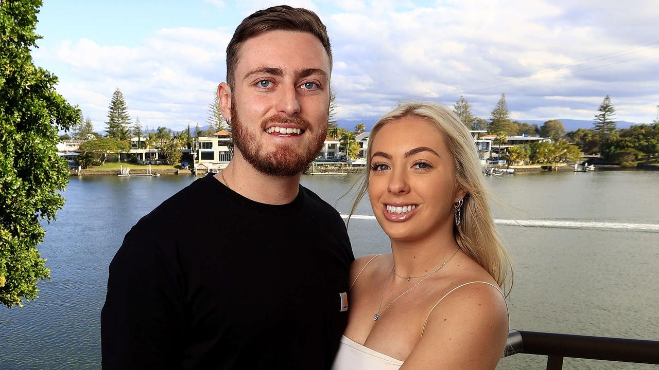 Stephanie Ede and Jake Thompson are preparing for another interest rate rise after buying a unit at Surfers Paradise. Picture: Adam Head