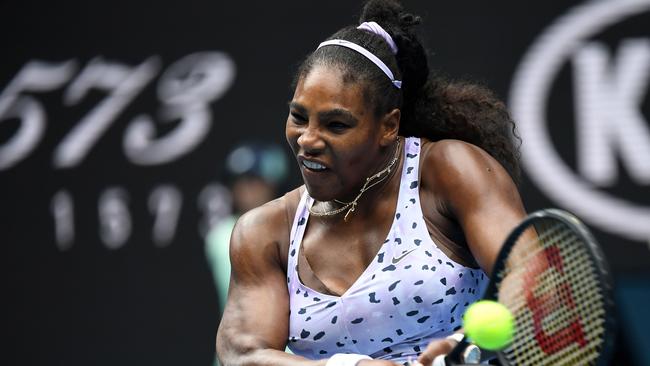 Serena Williams is expected to chase history at the Australian Open. Picture: William West/AFP