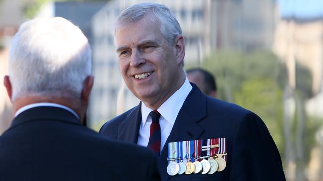 His Royal Highness Prince Andrew is in Adelaide. Picture: AAP / Emma Brasier