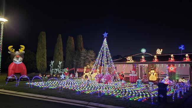 Lights on Birchwood at 8 Birchwood Rise, Blakeview. Picture: Supplied