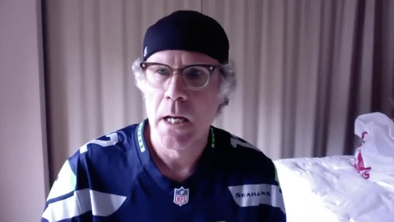Will Ferrell crashed the Seattle Seahawks team meeting