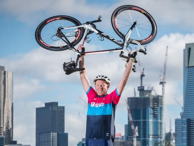 CYCLIST Tom Melican has never missed the 210km Around the Bay bike ride since its inception in 1993. So when his wife booked an overseas holiday for October Tom wasn't going to miss it. The Banyule councillor will ride solo this Friday to keep his 26-year streak going. Picture: Jake Nowakowski