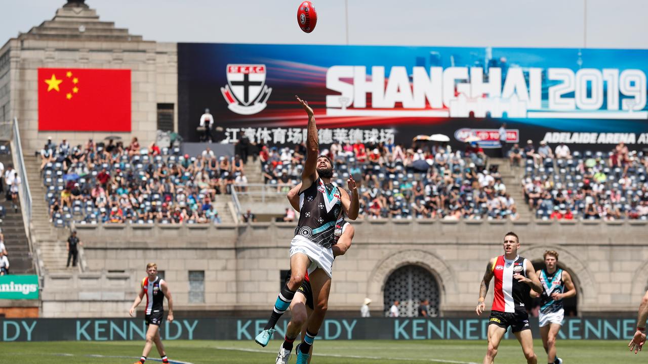 Port Adelaide and St Kilda will again face off in China next season. (Photo by Michael Willson/AFL Photos)