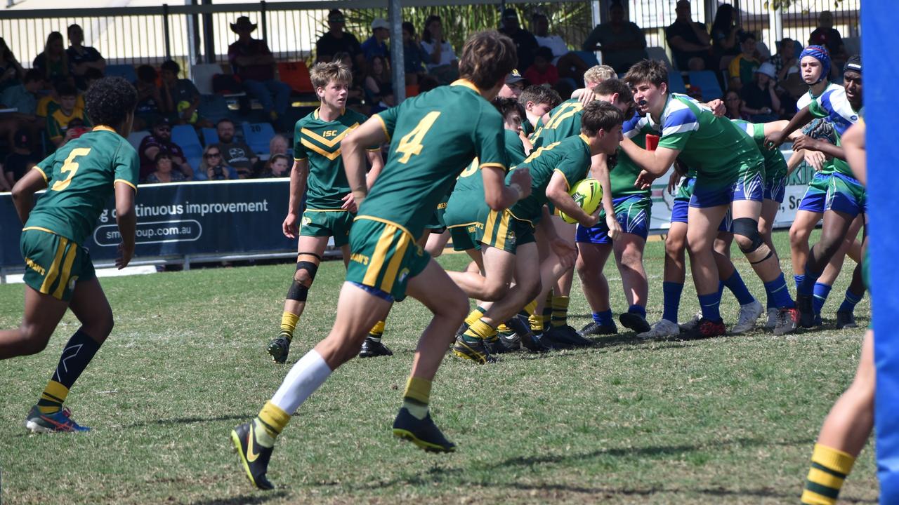 Rockhampton District Secondary Schools Rugby League grand finals, Year 9A, St Brendan’s College versus The Cathedral College Browne Park, September 10, 2022.