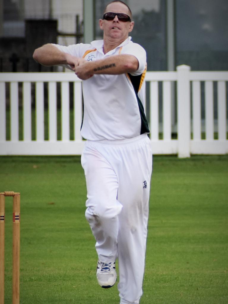 GDSC Easts-Westlawn Crown Hotel off spinner Chris Brophy took 2 for 32 off 18 overs in the CRCA GDSC Premier League preliminary final against Ulmarra Hotel Tucabia Copmanhurst at Ellem Oval on Saturday, 20th March, 2021.