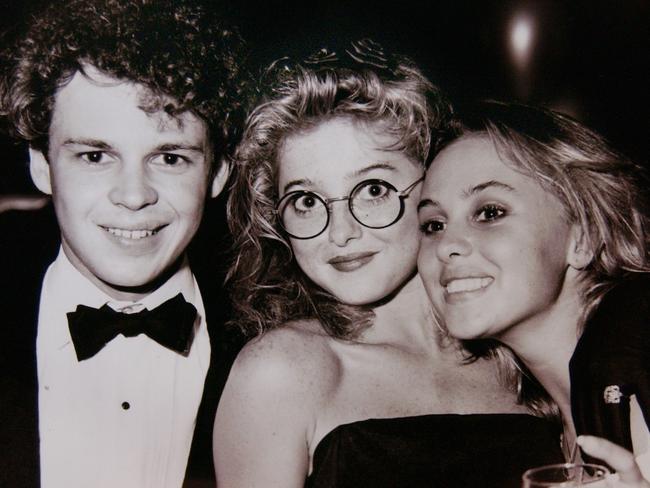 Child stars: Miles Buchanan with sisters Simone and Beth.