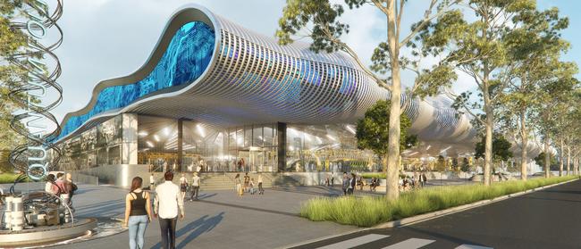 Artist impressions for a “quantum foundry” tech hub at the Aerotropolis.