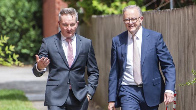 Prime Minister Anthony Albanese and Energy Minister Chris Bowen. Picture: NewsWire / Jeremy Piper