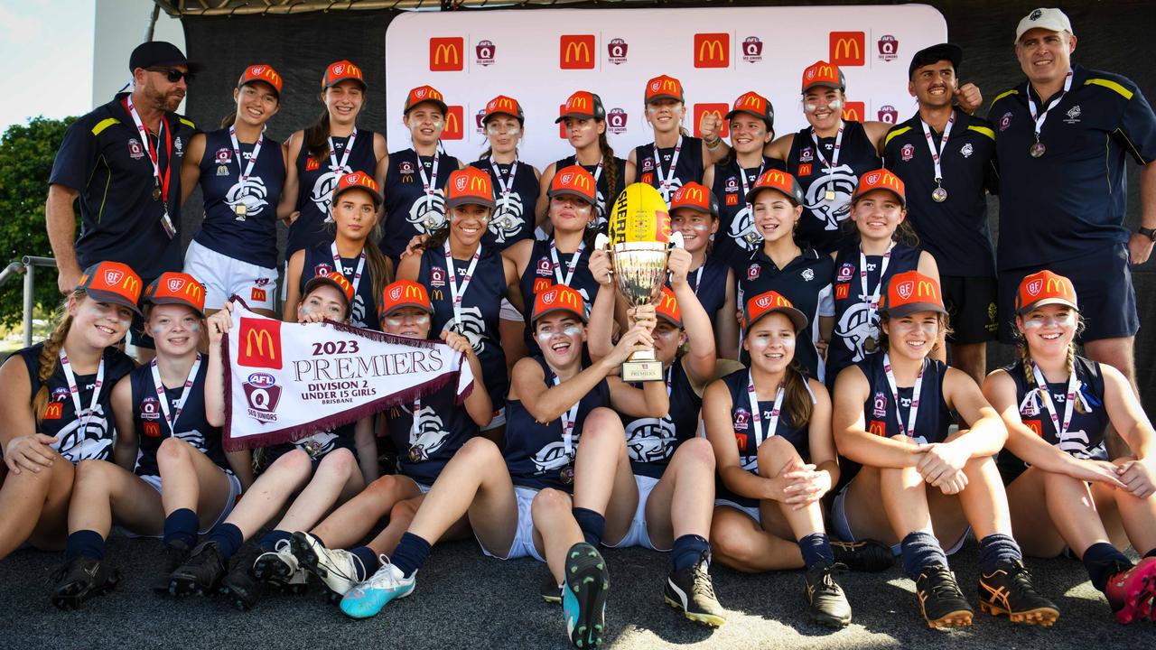 Coorparoo Roos won the grand final in the Under 15 Girls Div 2 competition for SEQJ. Picture: Supplied